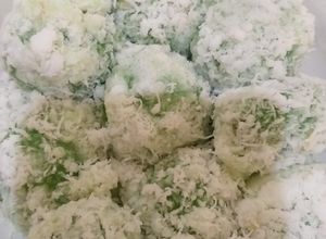 Foto resep Klepon ketan isi gula aren asli daun suji+pandan