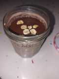 Desayuno avena chocolateada