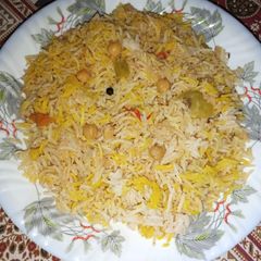 A picture of Chana Pulao.