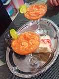 Cóctel o Ceviche de camarones.🏖️🌺