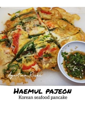 Foto resep Haemul Pajeon _ Korean Seafood Pancake