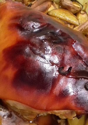 Une photo de Cuissot de porcelet à la bière brune