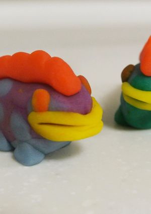 A picture of Small Nerikiri Wagashi: "Iguana".