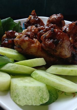 รูปของ น่องไก่กระเทียมพริกไทย