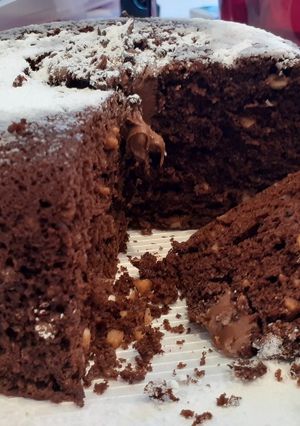 Foto di Torta al cioccolato e mandorle al microonde