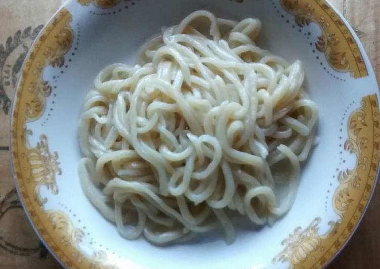 Homemade spageti