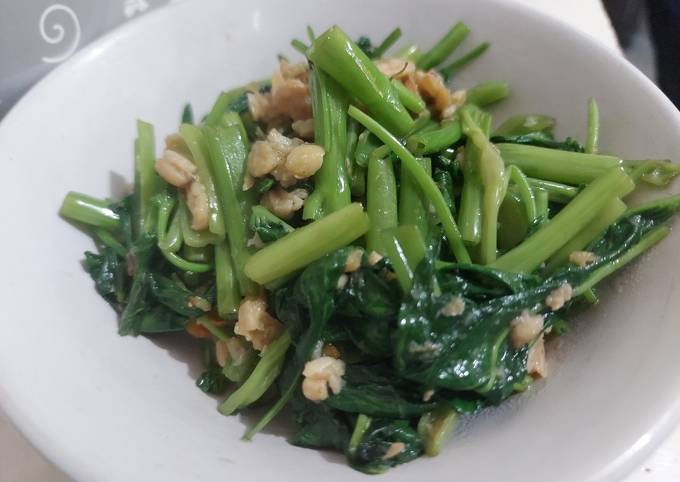Bagaimana Menyiapkan Tumis Kangkung Tempe #42, Enak Banget