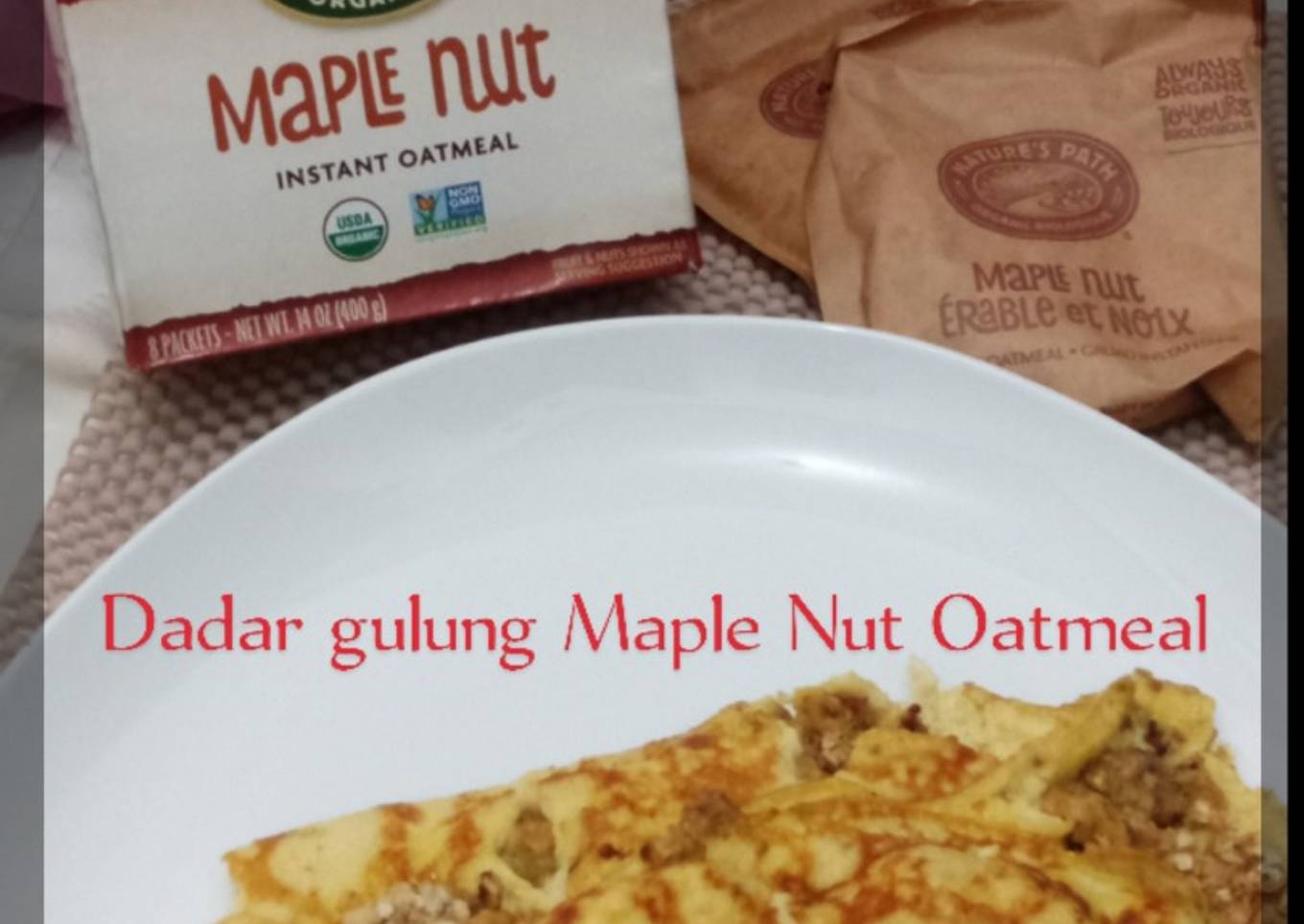 Dadar gulung Oatmeal