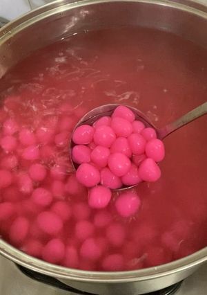 Foto resep Cenil pink gula pandan🌱