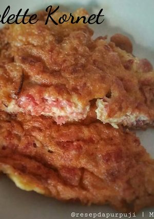 Foto resep Omelette Kornet 8 ribu