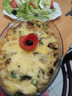 صورة لوصفة غراتان بطاطا وبدنجال روعه