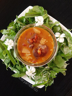 عکسی از دستور آبگوشت لوبیا با گوشت گوسفندی