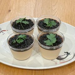 A picture of Bubble tea panna cotta.