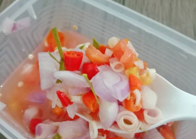 Sambal Dabu Dabu tanpa Minyak