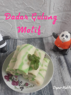 Foto resep Dadar Gulung Motif