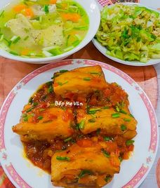 thịt băm cà chua khoai tây