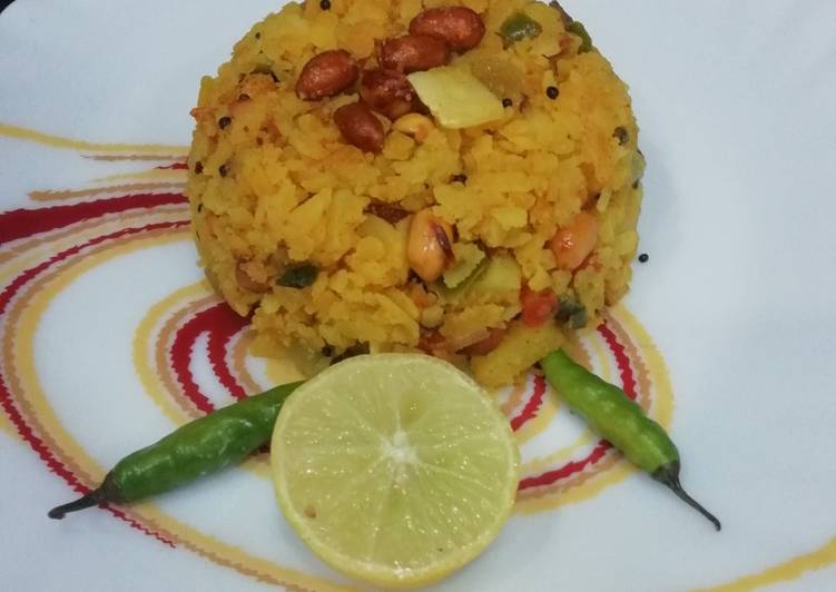 Veg Poha Upma Veg Poha Upma