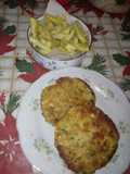 Hamburguesas rellenas de pollo