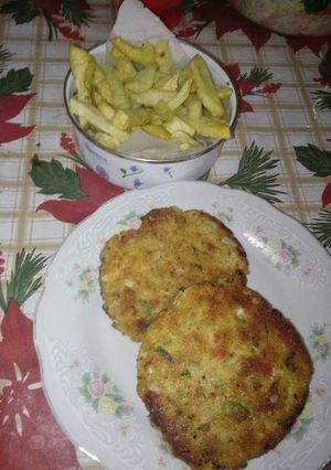 Una foto de Hamburguesas rellenas de pollo