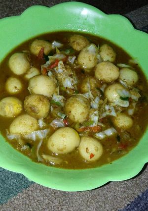 Foto resep Telur puyuh bumbu kacang