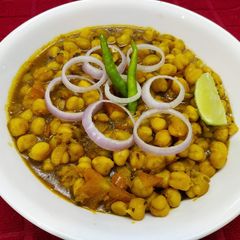 A picture of Boiled Chana Masala.