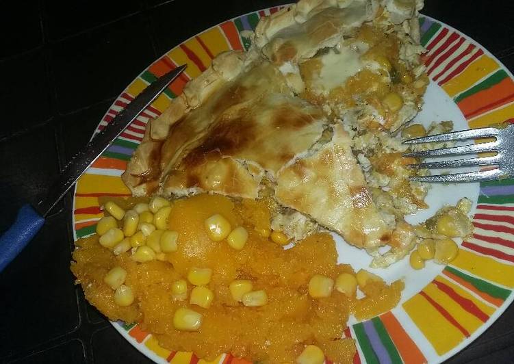Pastel de pollo calabaza y choclo Pastel de pollo calabaza y choclo