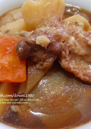 讚不絕口的下飯菜「馬鈴薯燉肉」【免炒版】 的食譜成品照片
