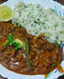 Restaurant Style Rajma Masala with Jeera Rice