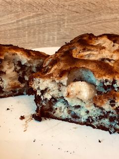Une photo de Moelleux aux bananes et pépites de chocolat