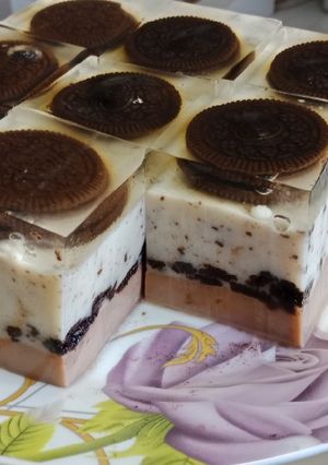 Foto resep Puding lapis oreo