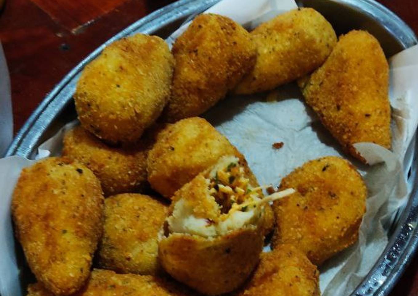 Coxinhas de pollo (comida típica brasileña)