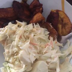 A picture of Salad & Fried Plantain.