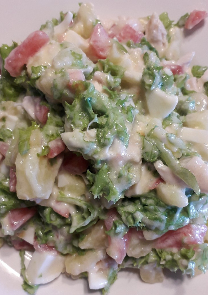 Una foto de Ensalada surtida con Pollo (salpicón)