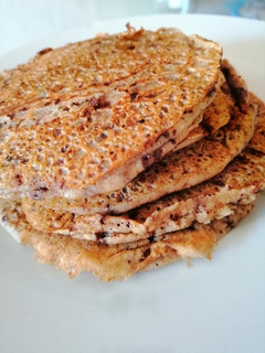 Una foto de Pancakes de Chocolate y Nueces Healthy