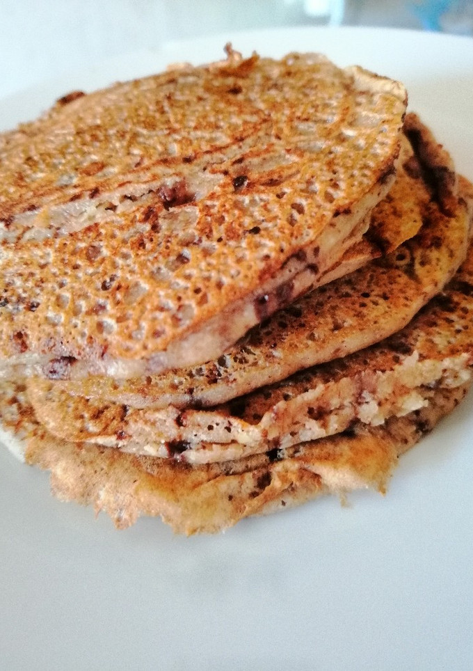 Una foto de Pancakes de Chocolate y Nueces Healthy