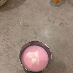 A picture of Sweet roohafza and malai shake.
