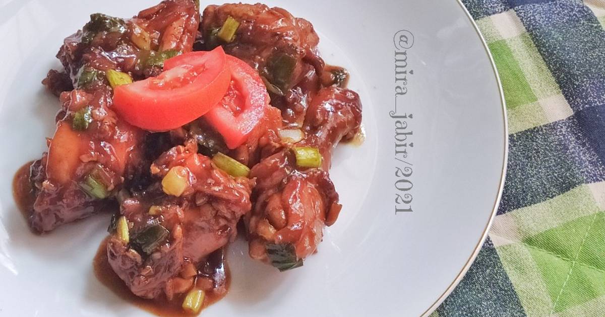 Resep Ayam Kecap Saori Saos Tiram Enak Dan Mudah Cookpad