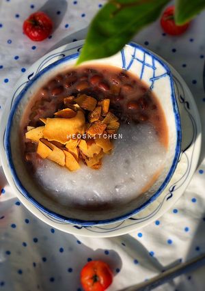 Hình của món Chè Đậu Đỏ Cốt Dừa Cho Ngày Thất Tịch.