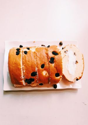 Hình của món Bánh bông lan cuộn kem.