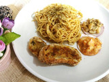 2 seasons scallop aglio e olio spaghetti