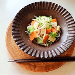 A picture of Koya-Tofu(freeze-dried tofu) and Vegetable Stir Fry.
