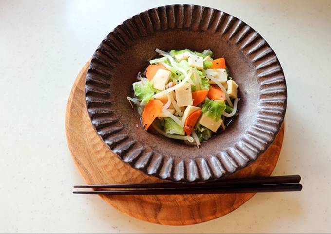 Koya-Tofu(freeze-dried tofu) and Vegetable Stir Fry