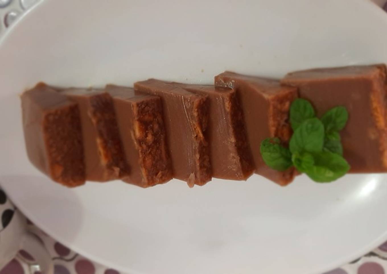 Puding coklat biskuit regal