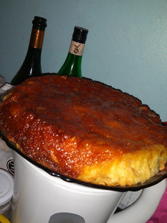 Una foto de Budín de pan simple