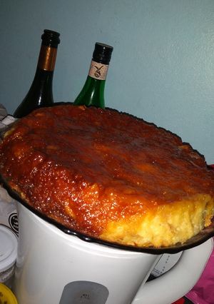 Una foto de Budín de pan simple