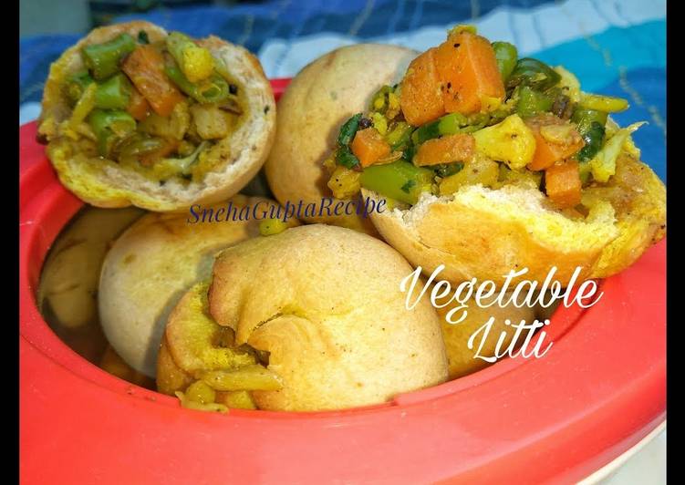 Recipe of Quick Vegetable Litti (Winter Special Breakfast)