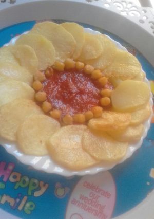 صورة لوصفة 🍅 بطاطا مقلية بصلصة الطماطم 🍅🍟