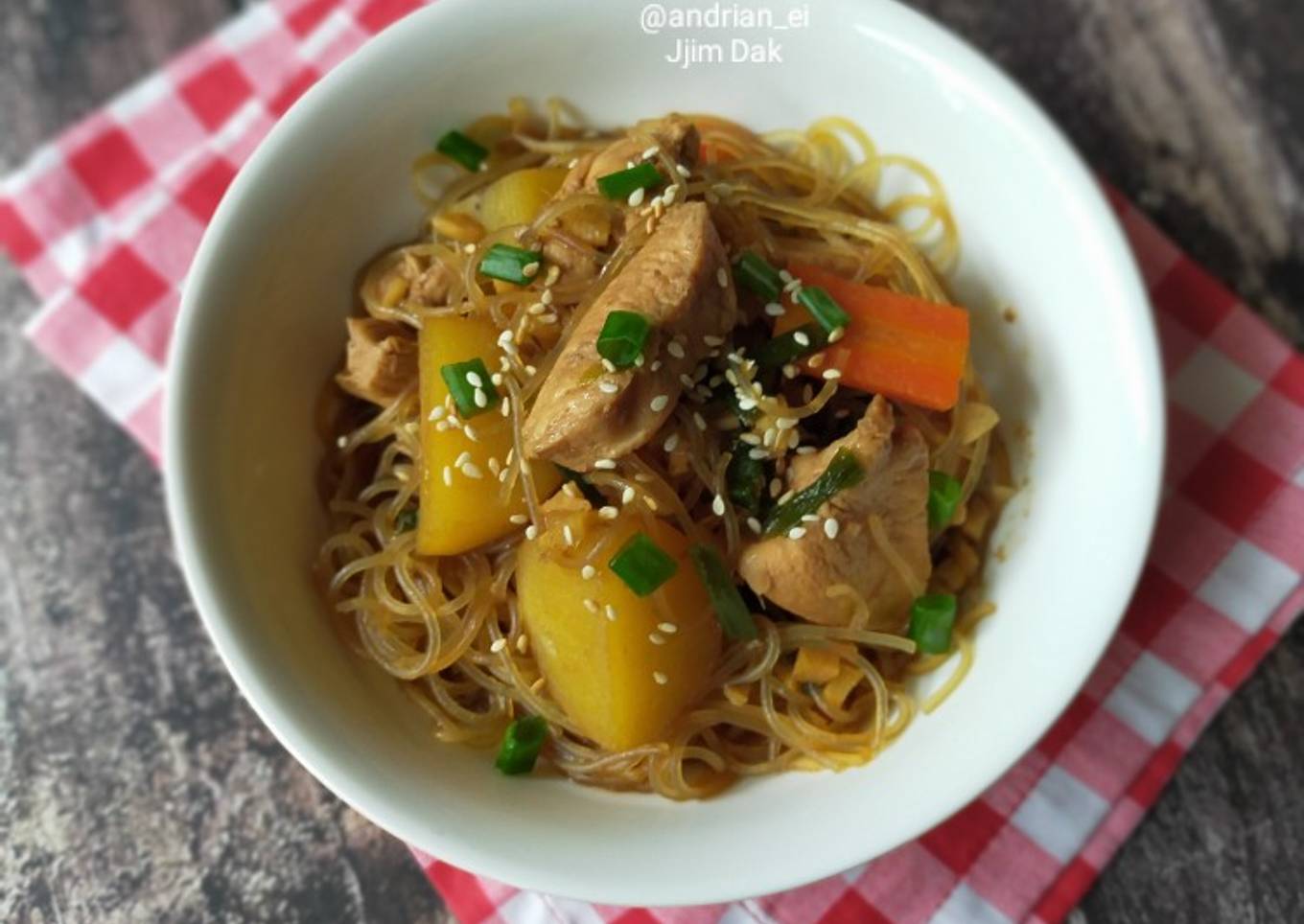 Jjim Dak (Semur Ayam Korea)
