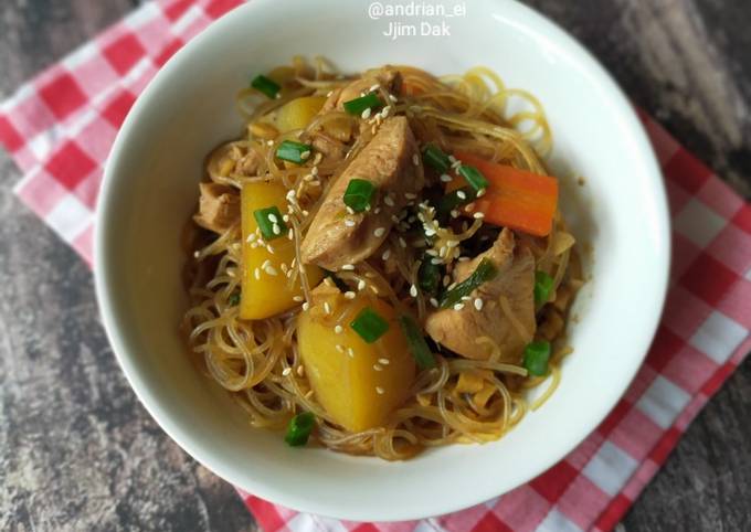 Resep: Jjim Dak (Semur Ayam Korea) Menu Enak