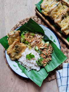 Foto resep Sego Pecel Kembang Turi